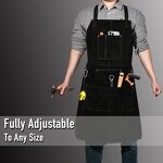 Welding Work Apron Manufacturer - SWELDER 2025 New Heat Flame-Resistant Heavy Duty Leather with 6 Pockets
