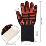 BBQ Gloves Manufacturer - CE EN407 EN388 Heat Protection Grilling 800 Silicone for Barbacoa