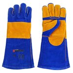 Welding Gauntlet Gloves Manufacturer - Swelder Premium 16inch Long Heat Fire Resistant Leather Forge Mig