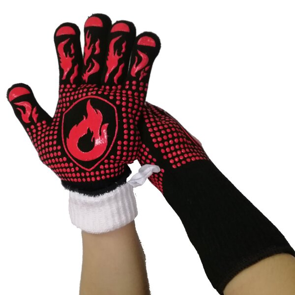 BBQ Grill Gloves Manufacturer - Sunshine CE 932F and 1472F BSCI Heat Resistant Kitchen Oven Mitt