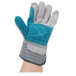 Working Glove Manufacturer - Swelder 10.5 Inch Cow Split Leather with Palm Reinforced