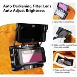 Welding Hood Manufacturer - SWELDER 2025 Hot Sale Yellow Cowhide Leather with Lens