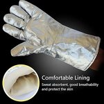 Safety Work Gloves Manufacturer - Swelder 14inch Extreme Heat Resistant Aluminum Foil for Metallurgy Stove