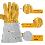 TIG Welding Gloves Manufacturer - SWELDER 14inch High Dexterity Goatskin Leather Spark-Resistant Arc