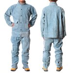 Leather Welding Suits Manufacturer - Swelder Premium Hot Sale Heavy Duty Cowhide Split Overalls