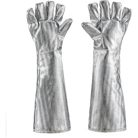 Welding Gloves Manufacturer - Swelder 55CM Long Gaunlet High Temperature Aluminized for Smelting metal Industry