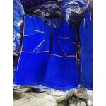 Welding Gloves Manufacturer - Swelder 14inch Blue Cowhide Leather Heat Resistant with Liner