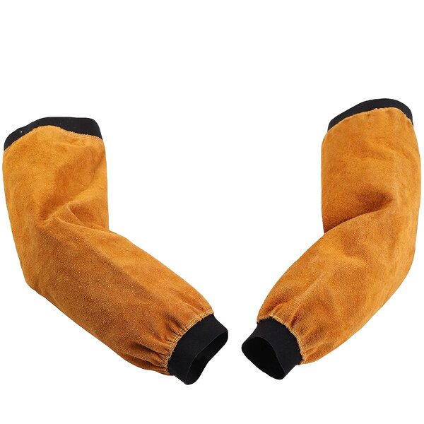 Welding Sleeves Manufacturer - SWELDER 2025 Yellow Leather Heat Flame Resistant Arm Protection with Kevlar