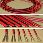 Flat Ribbon Wire Cable Manufacturer - Stranded 2468 PVC 2 Pin Red Black 16-28AWG