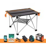 Solar Table Manufacturer - Portable Foldable 40W with Fast Solar Charger for Camping