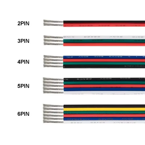 Electrical Wire Cable Manufacturer - 2-6 Pin 18-22AWG JST SM Connector for LED Strip Light