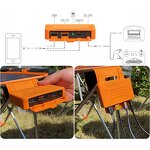 Solar Table Manufacturer - Folding Table of Aluminum & Waterproof Nylon with Power Charging