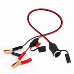 Car Power Cable Manufacturer - 12V Cigar Lighter to Alligator Clips 6FT Extension