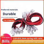 Terminal Wire Manufacturer - 2.8/4.8/6.3mm Spring Single/Double Head with Sheath 100m