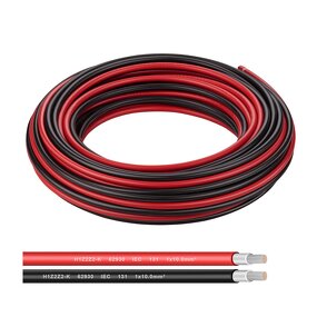 Solar Panel Wire Manufacturer - Tinned Copper 8AWG 10mm for Outdoor Automotive RV Boat