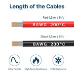 Battery Wire Manufacturer - 8AWG Red Black Silicone 1650 Strands Tinned for RC Cars