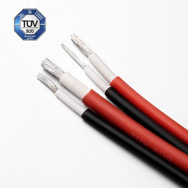 Solar DC Cables Manufacturer - 1500V H1Z2Z2-K 1X6 1X4 Tinned Copper XLPO PV Wire