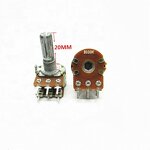 Potentiometer - RK097N 3 Pins 10K/100K 15MM Shaft DIP Vertical Potentiometer