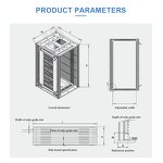 ESD PCB Magazine Rack Manufacturer - 355*320*563mm Handle Type Metal for SMT & PCB Assembly
