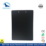 ESD Clip Board Manufacturer - A4 Plastic Black Anti Static Document Holder for Cleanroom