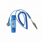 ESD Wrist Strap Manufacturer - GS-A04105 Elastic Blue Adjustable 10MM Metal Antistatic