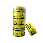 ESD Warning Tape Manufacturer - 33M Length PVC for Protected Area Floor & Wall Custom Logo