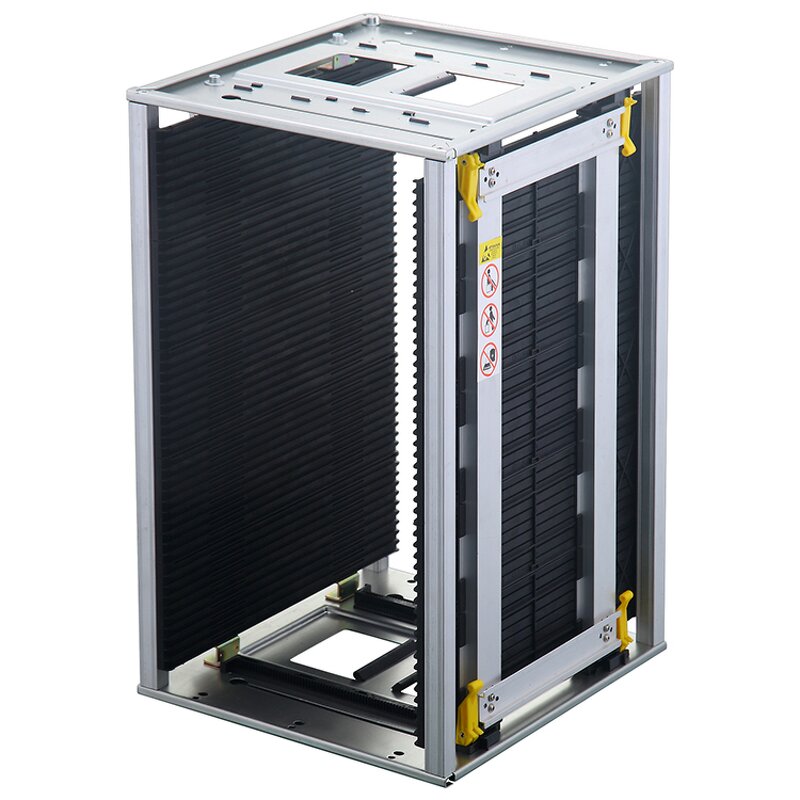 ESD PCB Magazine Rack Manufacturer - 355*320*563mm Handle Type Metal for SMT & PCB Assembly