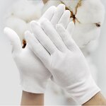 ESD Gloves Manufacturer - Free Sample 100% Cotton Microfiber White for Jewelry Silver
