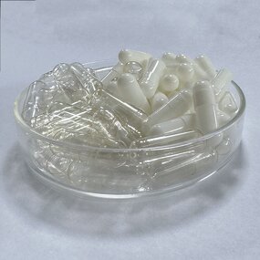 Enteric Coated Capsules - Size 000 1-4 Clear Bone Slow Absorption Hard Empty Capsule