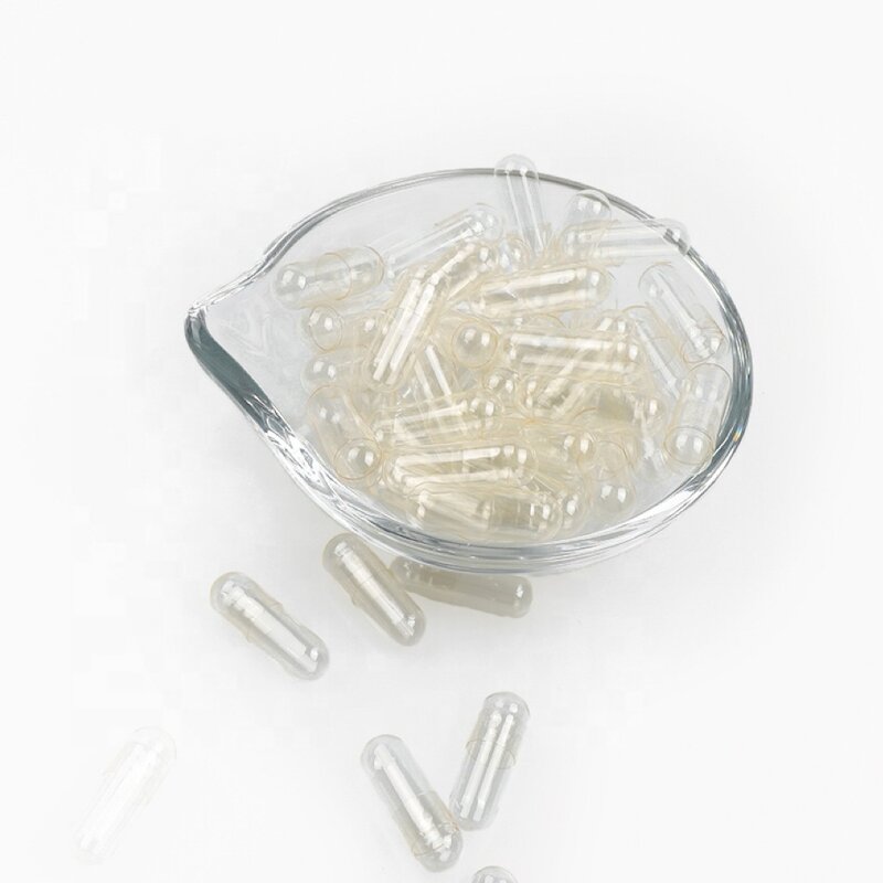 Enteric Coated Capsules - Size 00 0 1 Clear Bone Customizable OEM Gelatin Empty Capsule