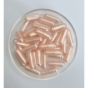 Gelatin Capsules Manufacturer - Size 00 0 1 Pearl Light Pink Pharmaceutical Hard Empty Shell