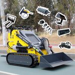 Loader Manufacturer - INFRONT YF380 Mini Skid Steer Track Loader Skidsteer