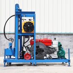 Drilling Rig - 150-200m diesel Hydraulic Wheels Water Well Rotary Drilling Rig