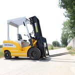 Forklift Attachment - Heavy Duty Yard Sweeper Cleaning Brush Warehouse Sweeping PP
