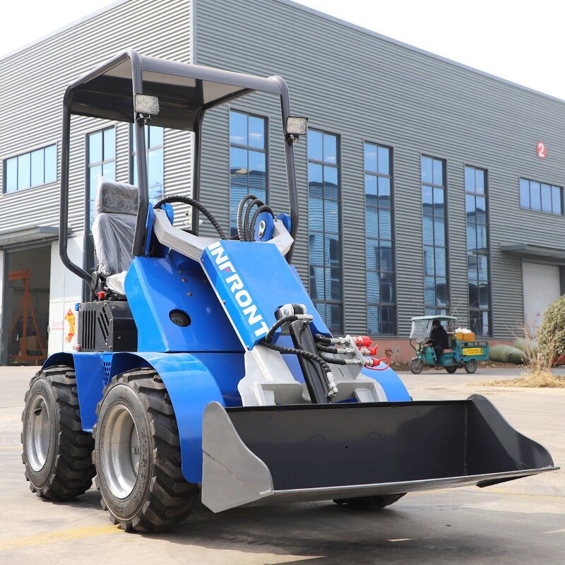 Loader Manufacturer - INFRONT YF380 Mini Skid Steer Track Loader Skidsteer
