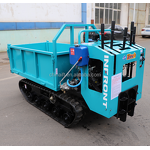 Dumper Manufacturer - INFRONT Hydraulic Front Tipping Self Loading Track Mini Dumper