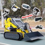 Loader Manufacturer - EURO5 EPA YF380 23HP Small Skid Steer Front Crawler Loader