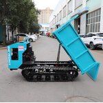 Dumper Manufacturer - INFRONT Hydraulic Front Tipping Self Loading Track Mini Dumper