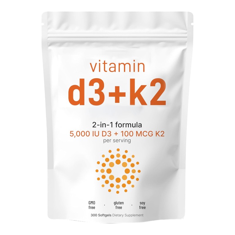 Vitamin D3 K2 Softgels Factory - Amazon Bestseller Supplement