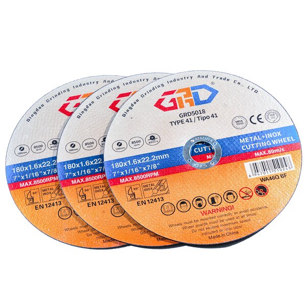 Cut Off Wheel Manufacturer - 7 Inch 180 mm T41 EN12413 Standard GRD 80 M/s 60
