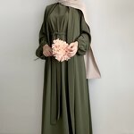 Abaya Manufacturer - 2023 6 Colors New Design Dubai 2 Piece Muslim Abaya Set
