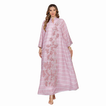 Kaftans - Middle East Dubai Embroidered Printed Eid Caftan Moroccan