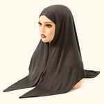 Instant Hijab - Versatile Malaysian Soft Modal With Zipper Muslim Scarf