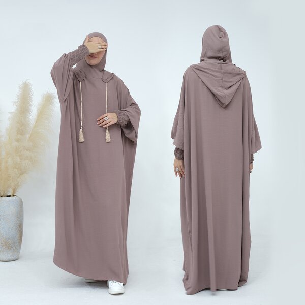 Abaya Manufacturer - 2024 10 Colors Sport Style With Hoodie Muslim Long Dress