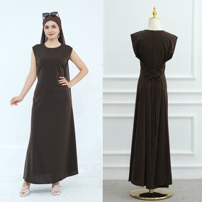 Inner Dress - 7 Colors Soft Nida Abaya Under Slip With Strings Muslim