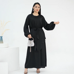 Abaya Manufacturer - 4 Colors Modern Turkish Two Piece Dubai Islamic Abaya Set