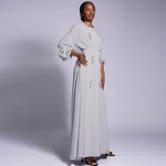 Abaya Manufacturer - Beaded Chiffon 2 Piece Set Dubai Muslim Women Modest Wear