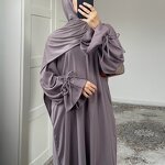 Abaya Manufacturer - 2025 Ramadan Eid 6 Colors Dubai Plain Nida Adjustable Strings