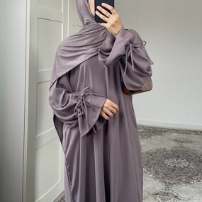 Abaya Manufacturer - 2025 Ramadan Eid 6 Colors Dubai Plain Nida Adjustable Strings