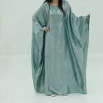 Abaya Manufacturer - 2025 Eid 11 Colors Silver Printed Batwing Butterfly Kaftans